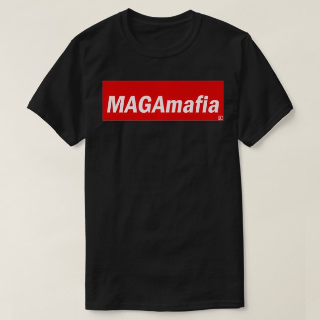 Snyggt MAGA Mafia Apparate Premium T Shirt (Design framsida)