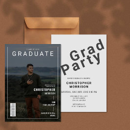 Snyggt Magazine Cover Photo Student-inbjudan Inbjudningar