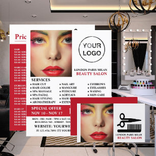 Snyggt Makeup Design, Beautician, Beauty Salon Visitkort