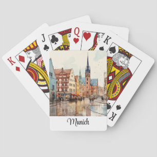 Snyggt målad München Casinokort