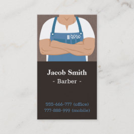 Snyggt Male Barber Shop-Affärskort Visitkort