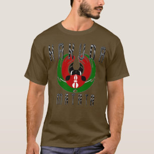 Snyggt Manar Basic Mörk Kenya Hakuna Matata T Shirt