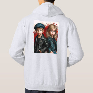 Snyggt Manar Hoodie T-Shirt med Älskare Design -