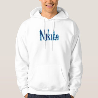 Snyggt manar Sweatsh med texten "Nikita" Hoodie