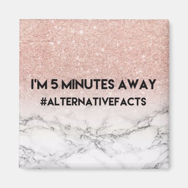 Snyggt Marble Alternative Facts Magnet (Framsidan)