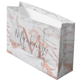Snyggt Marble och Ro Gold Foil Monogram