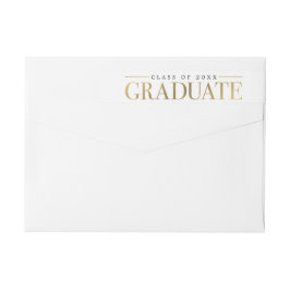 Snyggt Märkre Studenten figursättning runt adresse Etikettband