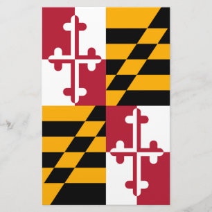 Snyggt Maryland Statlig flagga Decor Brevpapper