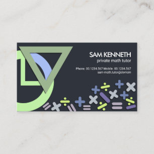 Snyggt Math Geometric Symbols Motif-verktyg Visitkort