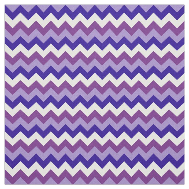 Snyggt Mauve, Blue, Lavender White Chevron Fabric Tyg (Provkarta)