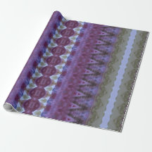 Snyggt Mauve och Lila Designer Gift Wrap