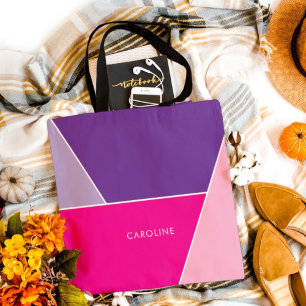 Snyggt med fet Chic Färg Rand Mönster Tygkasse