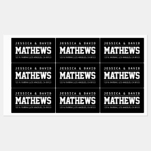 Snyggt med fet Kreativ, svart och vit, vattentät Klistermärke