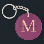 Snyggt med monogrammerad akrylnyckelkedja<br><div class="desc">samling av inledande nyckelkedjor för snyggt och personlig i monogram med ditt namn. Lägg till lite elegans och unikt i dina tillhörigheter med den här anpassningsbar-designade nyckelkedjan. Anpassa den nu. Klicka på knappen Anpassa för att lägga till ditt ursprungliga namn och ditt namn.</div>