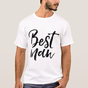 Snyggt med penseltypografi Bästa man Tee Shirt