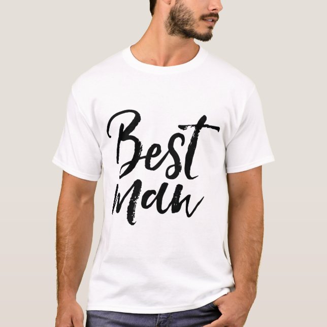 Snyggt med penseltypografi | Bästa man Tröja (Framsida)