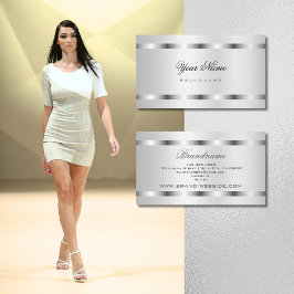 Snyggt med Silver Effect Professionell Promotion Visitkort