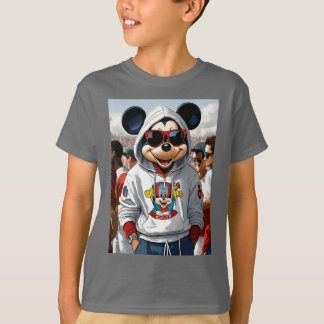 "Snyggt Mickey: The White Hoodie Chronicles" T Shirt