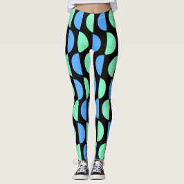 Snyggt Mid Mod Geometrical Mönster Leggings