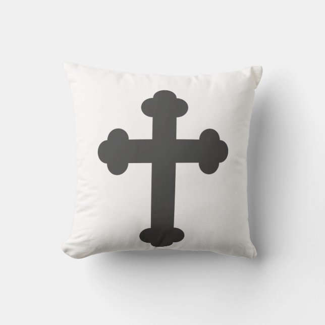 Snyggt Minimalism White Black Grått Kor Cushion Kudde (Framsida)