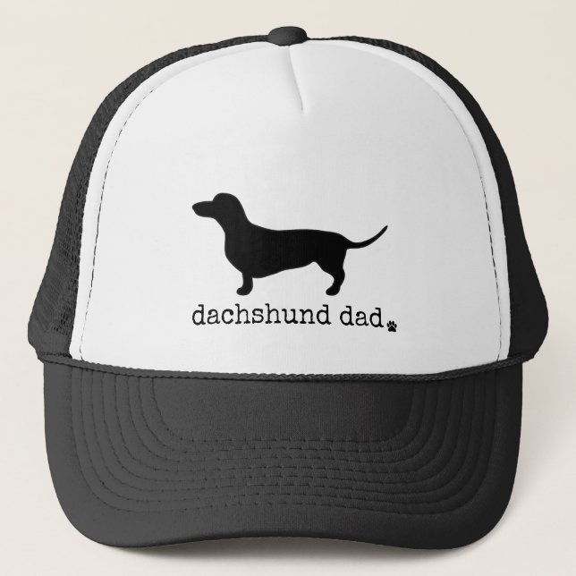 Snyggt Minimalist Dachshund Hund Anpassningsbar Pa Keps (Framsida)