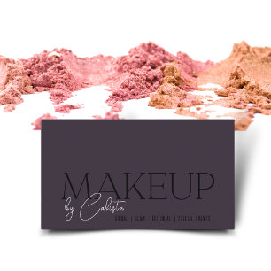 Snyggt minimalist Graphic Makeup by 'your name' Visitkort