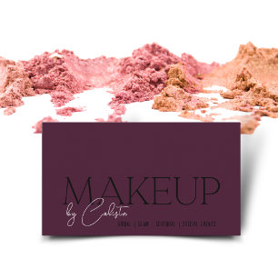 Snyggt minimalist Graphic Makeup by 'your name' Visitkort