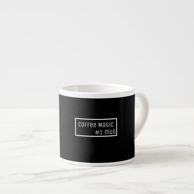 Snyggt Minimalistisk Espresso-kaffe Magic Mugg #1 Espressomugg (Framsida höger)