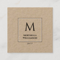 Snyggt, minimalistisk kraftfull MONOGRAM