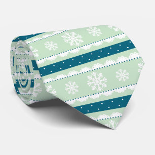 Snyggt Mint Teal White jul Snöflingor Slips