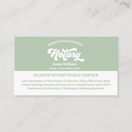 Snyggt Mobile Notary & Loan Signing Agent Law Visitkort