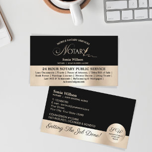 Snyggt Mobile Notary & Loan Signing Agent Law Visitkort