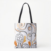 Snyggt modern abstrakt line art chic Halloween