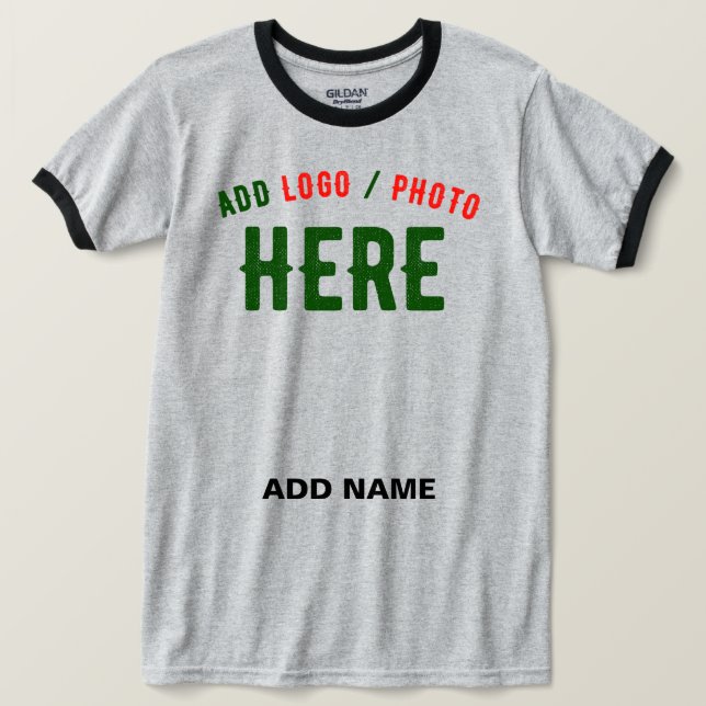 SNYGGT MODERN ANPASSADE ASH KONTROLLERAT BRANED T SHIRT (Design framsida)
