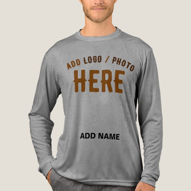 SNYGGT MODERN ANPASSADE ASH KONTROLLERAT BRANED T SHIRT (Framsida)