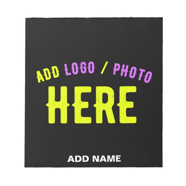 SNYGGT MODERN ANPASSADE BLACK KONTROLLERAD BRANDAD ANTECKNINGSBLOCK (Framsida)