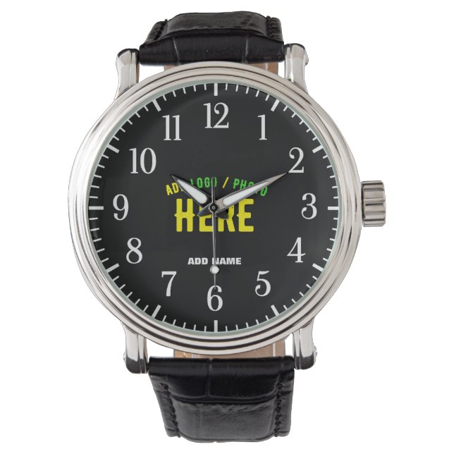 SNYGGT MODERN ANPASSADE BLACK KONTROLLERAD BRANDAD ARMBANDSUR (Framsida)