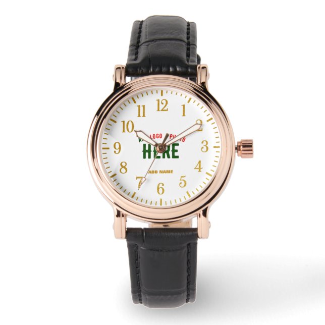 SNYGGT MODERN ANPASSADE BLACK KONTROLLERAD BRANDAD ARMBANDSUR (Framsida)