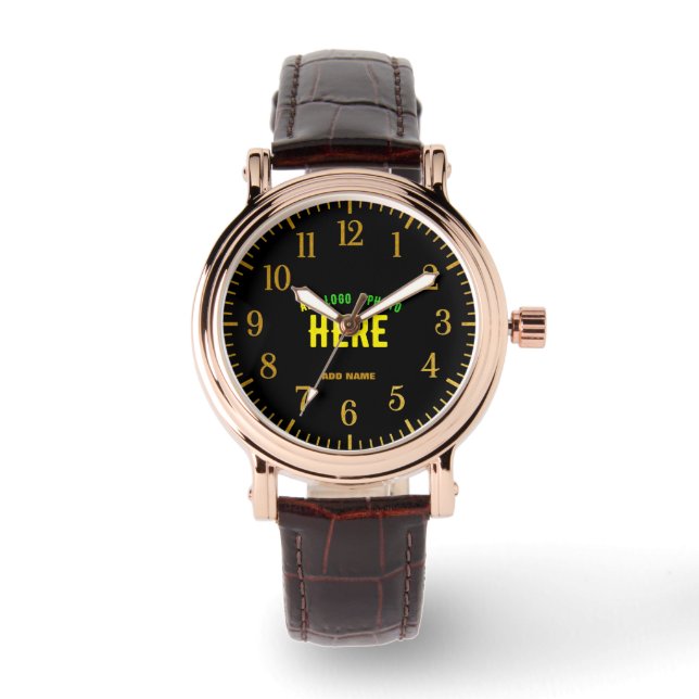 SNYGGT MODERN ANPASSADE BLACK KONTROLLERAD BRANDAD ARMBANDSUR (Framsida)