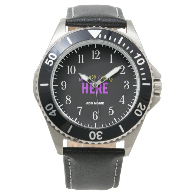 SNYGGT MODERN ANPASSADE BLACK KONTROLLERAD BRANDAD ARMBANDSUR (Framsida)