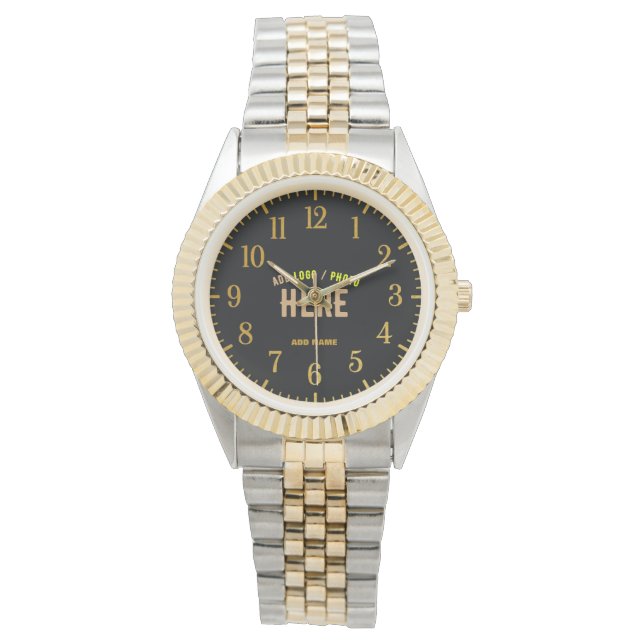 SNYGGT MODERN ANPASSADE BLACK KONTROLLERAD BRANDAD ARMBANDSUR (Framsida)