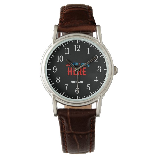 SNYGGT MODERN ANPASSADE BLACK KONTROLLERAD BRANDAD ARMBANDSUR (Framsida)