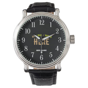 SNYGGT MODERN ANPASSADE BLACK KONTROLLERAD BRANDAD ARMBANDSUR