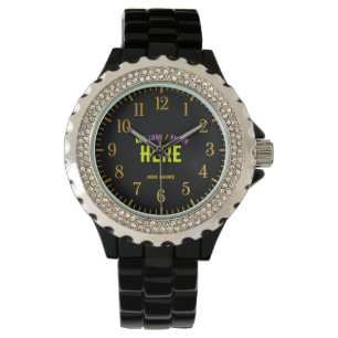 SNYGGT MODERN ANPASSADE BLACK KONTROLLERAD BRANDAD ARMBANDSUR