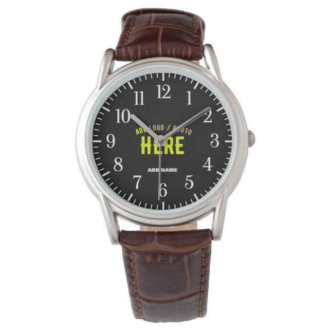 SNYGGT MODERN ANPASSADE BLACK KONTROLLERAD BRANDAD ARMBANDSUR (Framsida)
