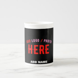 SNYGGT MODERN ANPASSADE BLACK KONTROLLERAD BRANDAD BENPORSLIN MUGG