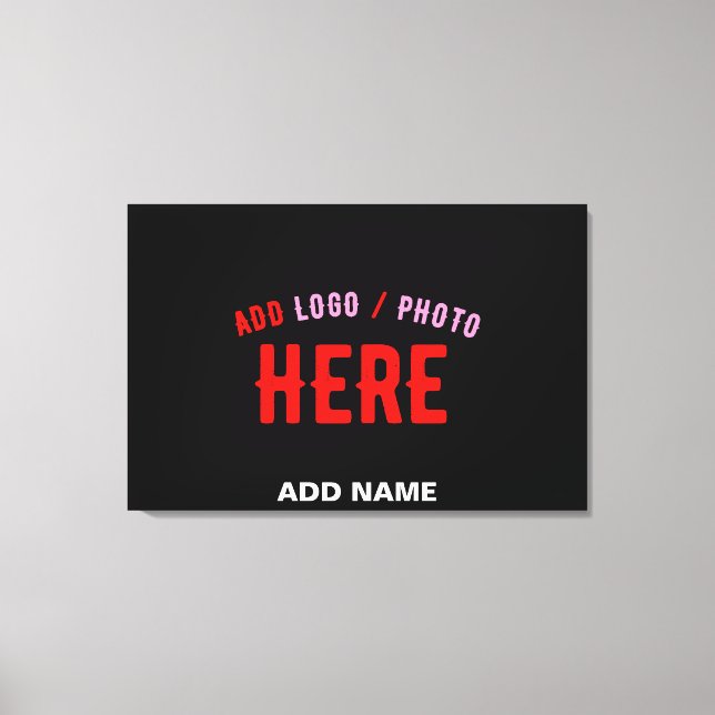 SNYGGT MODERN ANPASSADE BLACK KONTROLLERAD BRANDAD CANVASTRYCK (Framsida)