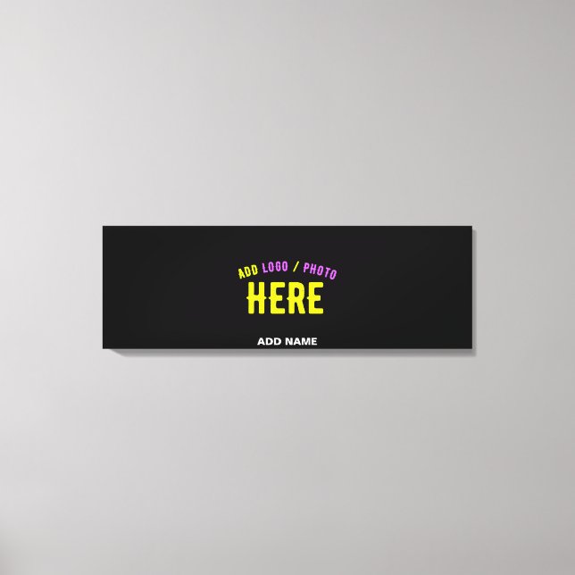 SNYGGT MODERN ANPASSADE BLACK KONTROLLERAD BRANDAD CANVASTRYCK (Framsida)