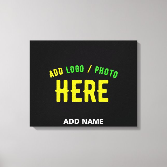 SNYGGT MODERN ANPASSADE BLACK KONTROLLERAD BRANDAD CANVASTRYCK (Framsida)