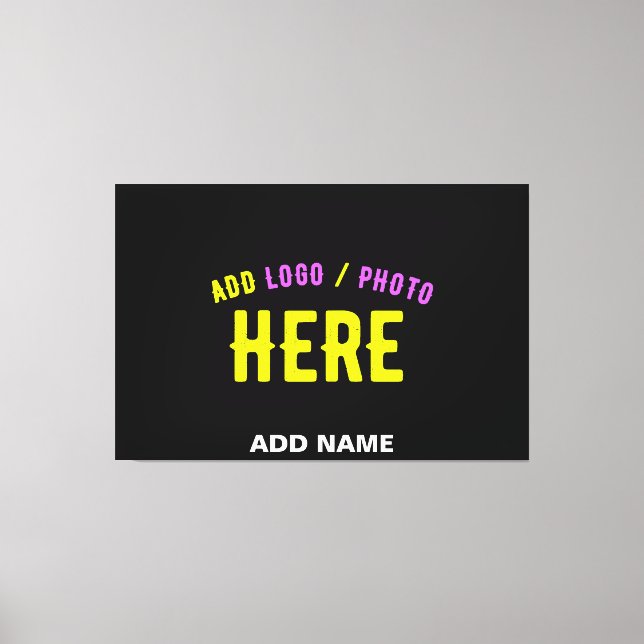 SNYGGT MODERN ANPASSADE BLACK KONTROLLERAD BRANDAD CANVASTRYCK (Framsida)